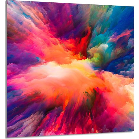 Panneau de verre pour la cuisine 60x65 coloré (1/5)