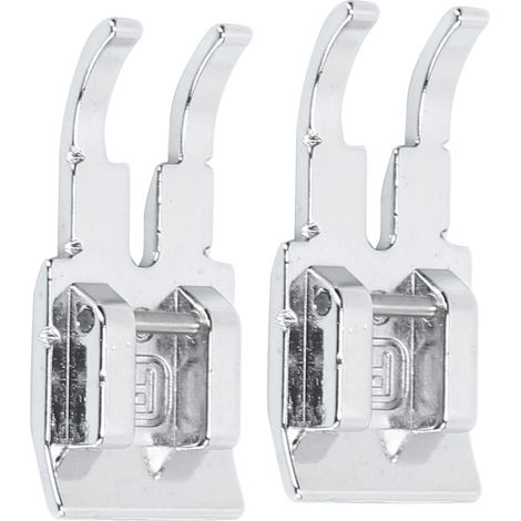Lot de 2 pieds-de-biche 1/4 po, accessoires de rechange pour machine à coudre et quilting, pour tailleur (1/5)