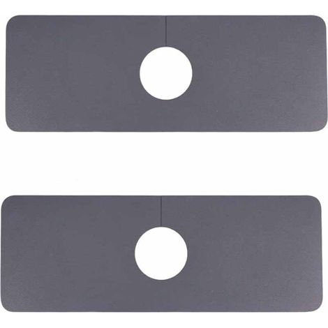 Tapis de robinet universel indéchirable, tapis d'évier multifonctionnel, super absorbant, à séchage rapide, tapis de salle de bain facile à nettoyer (gris) (1/5)