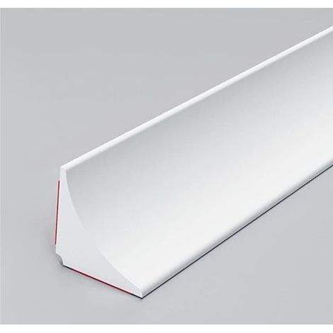 Bande d'étanchéité en silicone pour salle de bain, bande de bordure autocollante de 3 mètres, bande de crédence de cuisine, 1,5 x 1,5 cm, blanche