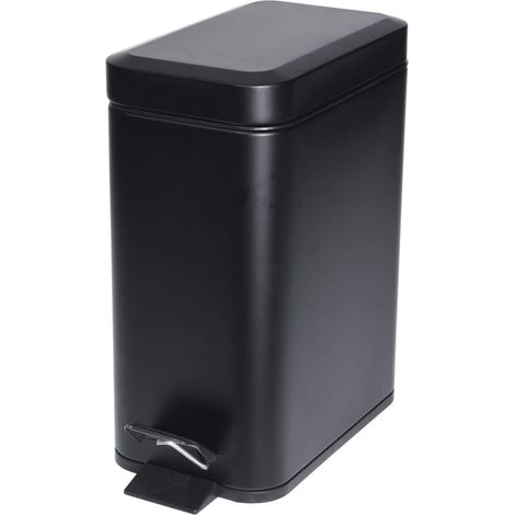 Cubo de basura con pedal negro mate 5 L Excellent Houseware (1/3)