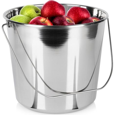 Seau alimentaire en acier inoxydable 18 l (1/5)