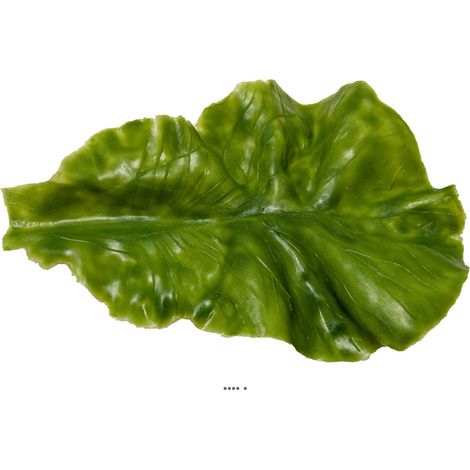 Feuille de salade Laitue Verte L 16 x 10 cm, 9g en Latex - Ultra-Réaliste &ndash Effet Réel