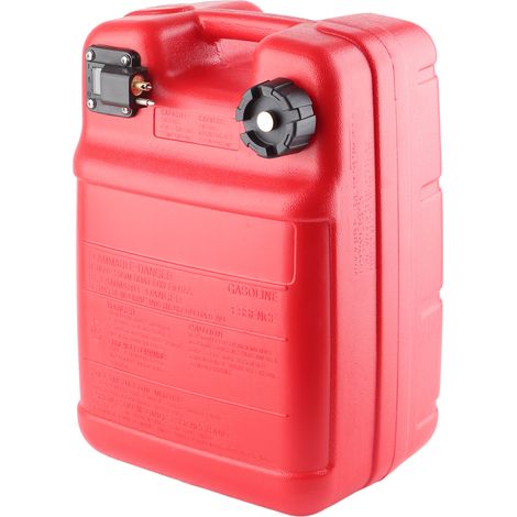 Réservoir à carburant bateau plastique 24L portable marin hors-bord avec design d'échappement rouge remplacement pour Yamaha (1/5)