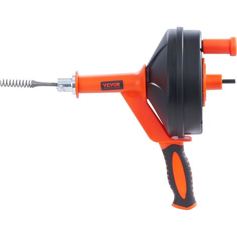 Fouet de Drain 762 cm avec Accessoire de Perceuse pour Débouchage Cuisine Salle de Bain Évier avec Gants et Tuyau Protecteur (1/5)