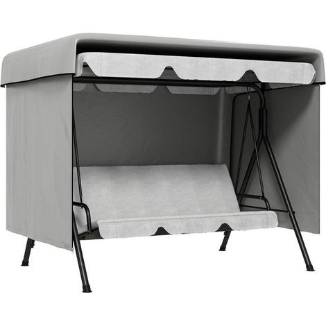 Housse de Protection Imperméable pour Meuble de Jardin - 155 x 150 x 215 cm - Résistante aux UV et Respirante - Avec Fermeture Éclair et Cordon (1/5)