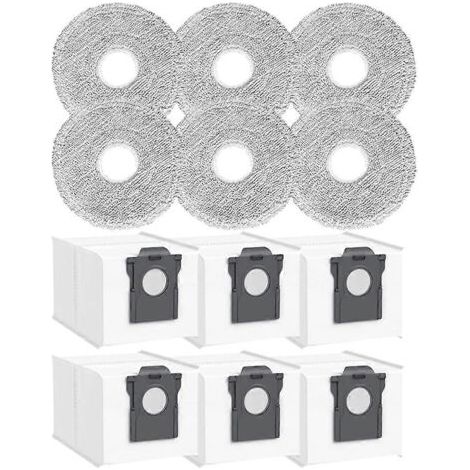 NALOOKAMIC Ensemble de 12 sacs à poussière pour balai aspirateur Dreame MOVA E40 Ultra - Pièces de rechange incluses (1/4)