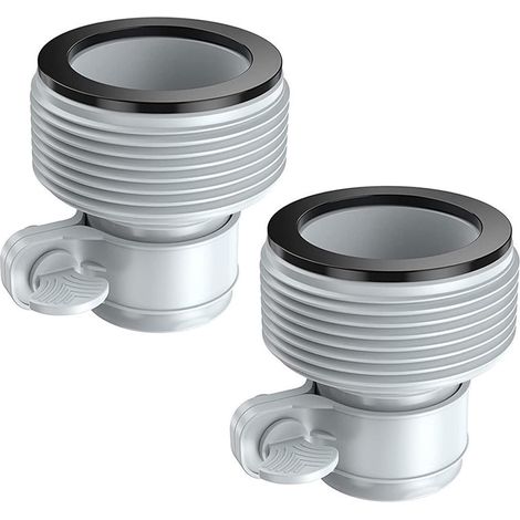 2er-Pack Typ B Poolfilterpumpen-Schlauchadapter – 1,25 Zoll auf 1,5 Zoll Ersatzanschluss für Schwimmbadzubehör  Universell passend für Poolpumpen und Schläuche