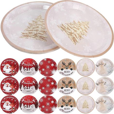 service de table familial de noel 60 pieces
