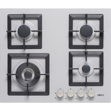 Elleci Plano 60 M79 Aluminium Encastrable 60 cm Gaz 4 Brûleurs (1/2)