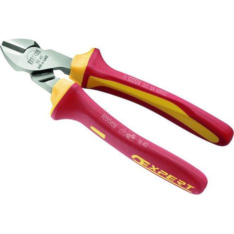 Facom – Pince coupante isolée 1000V E050406 – Tête compacte pour espaces confinés – Coupe nette pour fils tendres et mi-durs