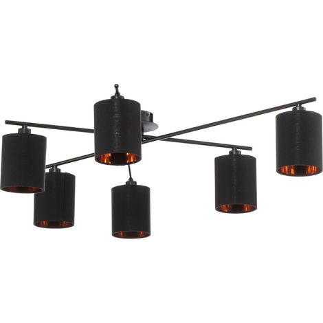 [GEBRAUCHT] B-Ware Lindby Pellinora Deckenleuchte Schwarz Deckenlampe Lampe Leuchte Spot Licht