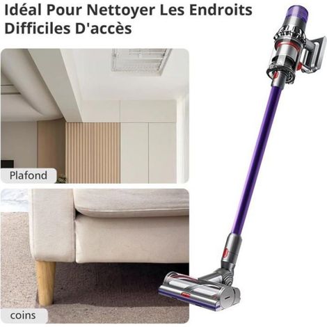 Tube Extension Rechange pour Dyson, Compatible V7 V8 V10 V11 V15, Tige Rigide avec Brosses MOUSTIQUAIRE DE FENETRE (1/5)