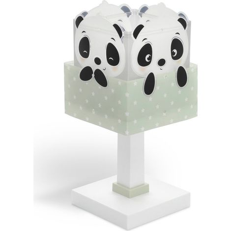 Lampada da comodino Panda Verde