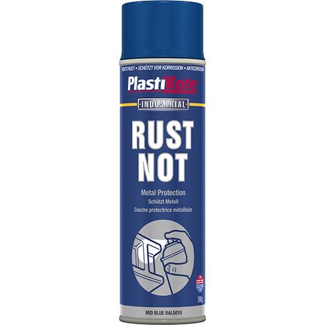 PlastiKote Rust Not Spray Matt Midnight Blue 500ml PKT787