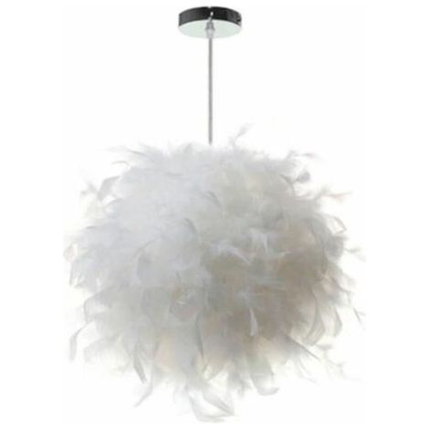 Plafoniera moderna, lampada a sospensione, lampadario, apparecchio di illuminazione per soggiorno, lampada a sospensione con piume, oggetto decorativo