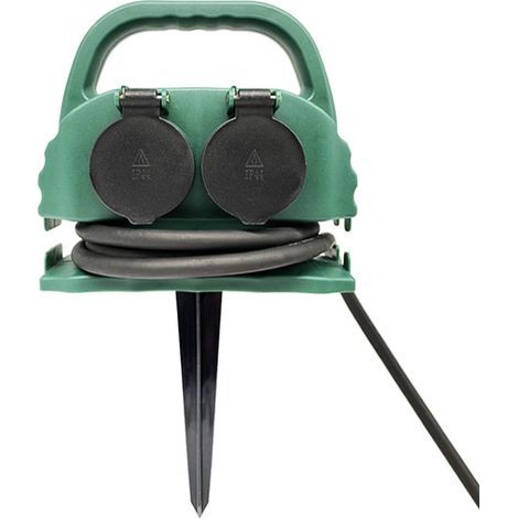 FENOPLASTICARallonge IP44 - prise Schuko 4 broches - 1,5 m - enrouleur électrique 16 A (1/5)