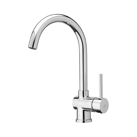 Miscelatore lavello cucina Stick canna orientabile in ottone