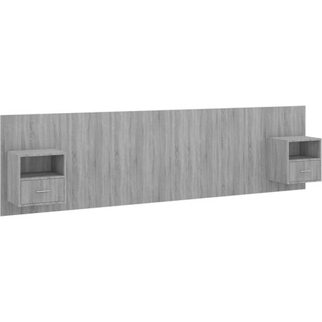 Maison Exclusive - Cabecero de cama y mesitas madera contrachapad (1/5)