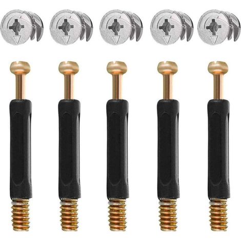 50PCS Connecteur Pour Meubles Pièces de Raccordement de Meubles et Roue Excentrique Alliage de Zinc Ferrure d'Assemblage 16mm (1/5)