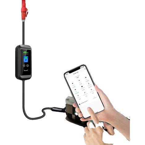 Mobiles EV-Ladegerät, WiFi-Steuerung, einstellbarer Strom, Typ 2 11KW 10M, TYP2 (1/5)