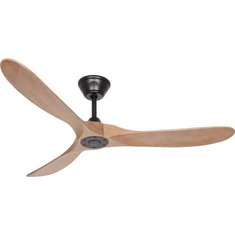 Ventilateur de plafond CasaFan 315236 ECO GENUINO 152cm Moteur noir et pales couleur chene
