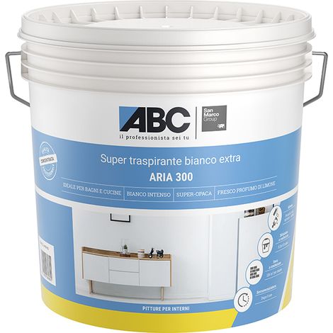 Aria 300 super traspirante bianco extra bianca lt 14