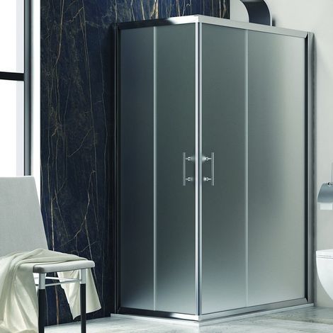 Box doccia 90x70 cm angolare cristallo satinato KF1000 kamalu