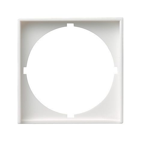 GIRA 028103 PLAQUE INTERMDIAIRE AVEC DCOUPE RONDE POUR APPAREILS AVEC PLAQUE (50 X 50 MM) SYSTEM 55 BLANC