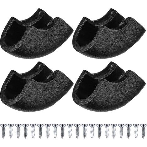 Lot de 4 protège-pieds de pinces à cheveux, protections pour pinces à cheveux et housses de protection en plastique (1/5)
