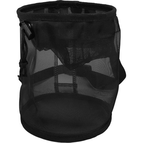 Jaula portátil para mariposas fabricada en nailon negro ventilado, ideal para la observación de colecciones. (1/5)