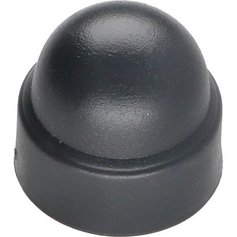 Cache Ecrou ou cache tête vis Tête hexagonale TH M10 Polyéthylène RAL7016 gris anthracite Sur plat 17