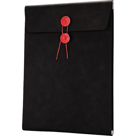 Organiseur de documents de bureau en cuir PU, pochette extensible pour documents A4, surface antiadhésive. (1/5)