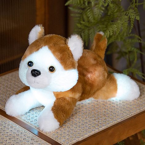 Doll Luminous - Husky - LED Night Light Plush Toy - 35 cm - Multicolour Glow - For Children - 1 Piece (1/5)
