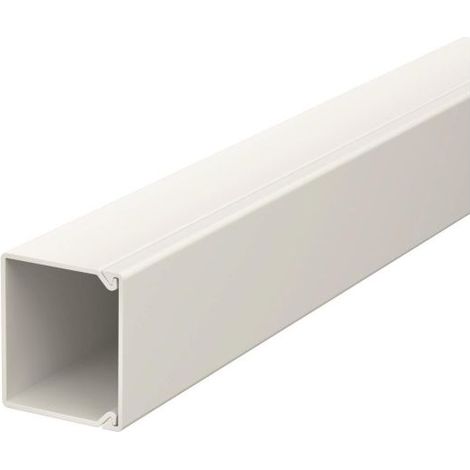 OBO Bettermann Wand- und Deckenkanal WDK30030, 30x30x2000mm, PVC, Grau, 6026796 (1/4)