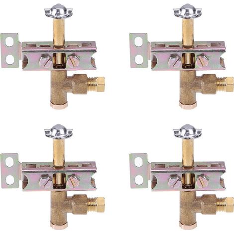 Compatible avec 4 supports de flamme unidirectionnels, convient au gaz naturel ou au GPL, ensemble d'allumeur robuste à 3 trous pour propane/butane (1/5)