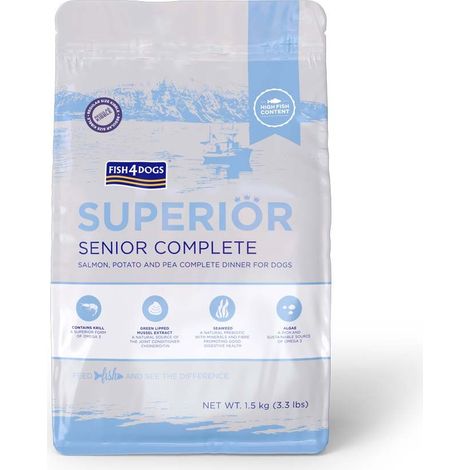 Fish4Dogs Superior Senior au saumon S 15 kg (1/3)