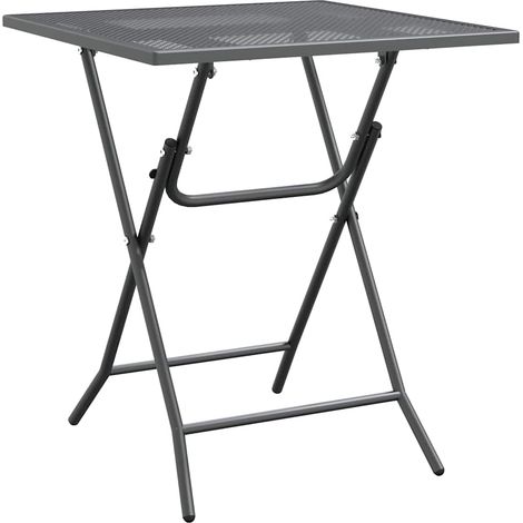 Maison Exclusive - Gartentisch 60x60x72 cm Streckmetall Anthrazit (1/5)