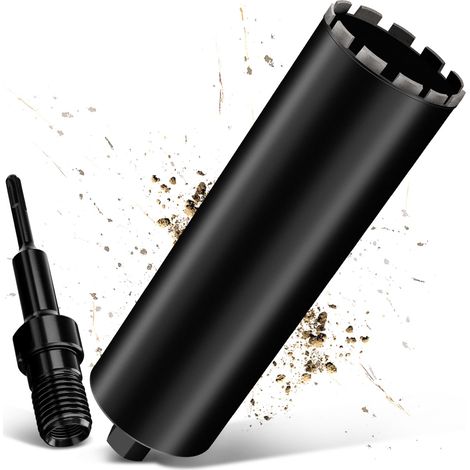 Couronne de Forage Diamantée avec Segment Turbo, Ø 132 mm et Adaptateur SDS Plus, Foret avec Emmanchement 1 1/4" Et longueur totale de 460 mm (1/5)