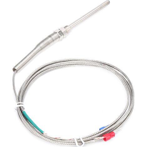 Capteur de température à thermocouple de type K 5 x 70 mm, sonde en acier inoxydable, filetage M8 (1/5)
