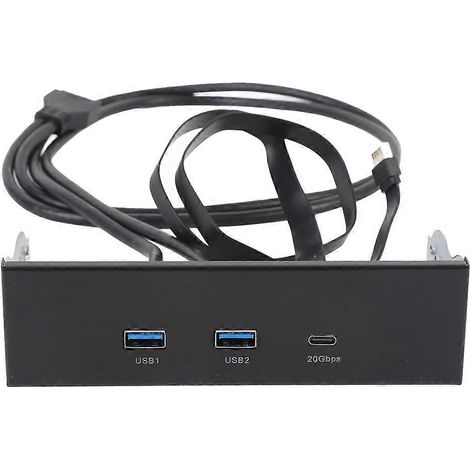5,25"-Erweiterungspanel für optische Laufwerke (19-polig, 20 Gbit/s), 3-Port-USB-A-Typ-C-Fronthub (Gen2x2), Computerzubehör (1/5)