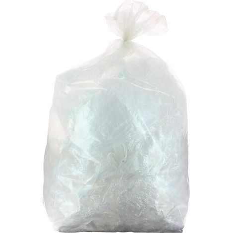 Sacs poubelles 110 litres HD transparents carton de 500 sacs