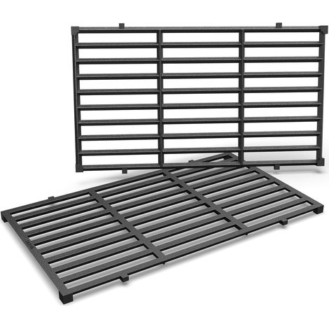 Grille en Fonte pour Weber Spirit E210, E220, S210, S215 (avec Commandes frontales), 44,5 x 26 cm pièce de Rechange Compatible Weber Spirit 200 & GS4 Spirit II E/S 210, 220, 215 (1/5)