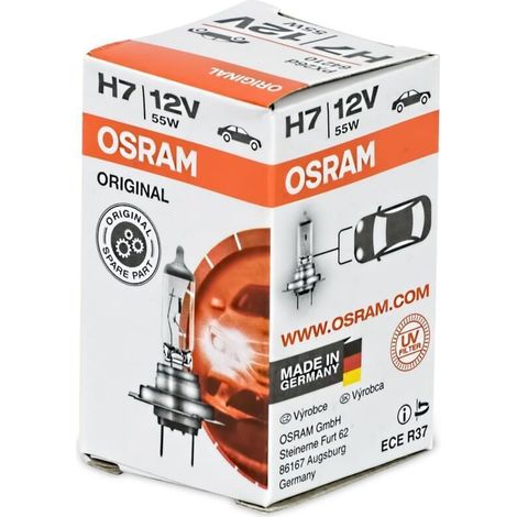 Lampada alogena auto 55W 12V H7 - Alta luminosità e durata (1/3)