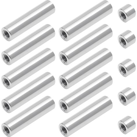 15 Pcs Kit de Boulons Filetés M6, Entretoises en Acier Inoxydable 304 10x40mm (1/5)
