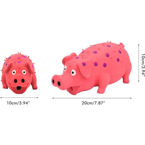 Jouet pour chien en forme de cochon qui couine, jouet à mâcher interactif en caoutchouc pour chiens de petite, moyenne et grande taille (1/5)
