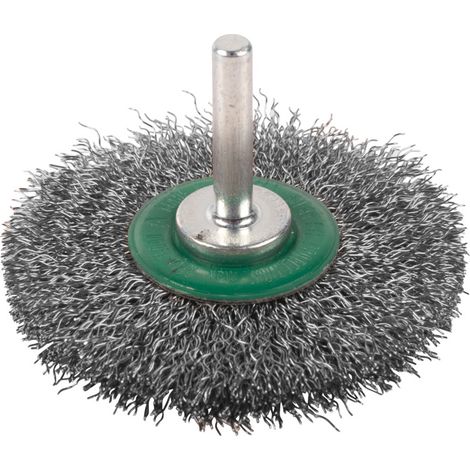 Milwaukee S6 70x9 Edelstahl-Drahtbürste mit Schaftbefestigung, 0,3 mm, 3 Stück