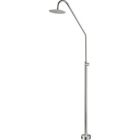 IMEX Ducha para Piscinas en Acero Inoxidable 316 Color Acero con Difusor Orientable y Sistema Anticalcare Modelo Alaska