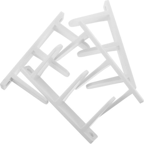 4 pièces guide de sol pour porte coulissante, plastique, noir (1/5)