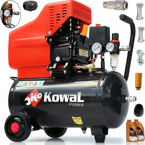 10-Bar-Kompressor BM 24L Ölkolbenkompressor Luftpumpe KOWAL